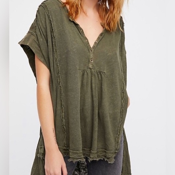 Free People oversized shirt 
Size small - Picture 3 of 5